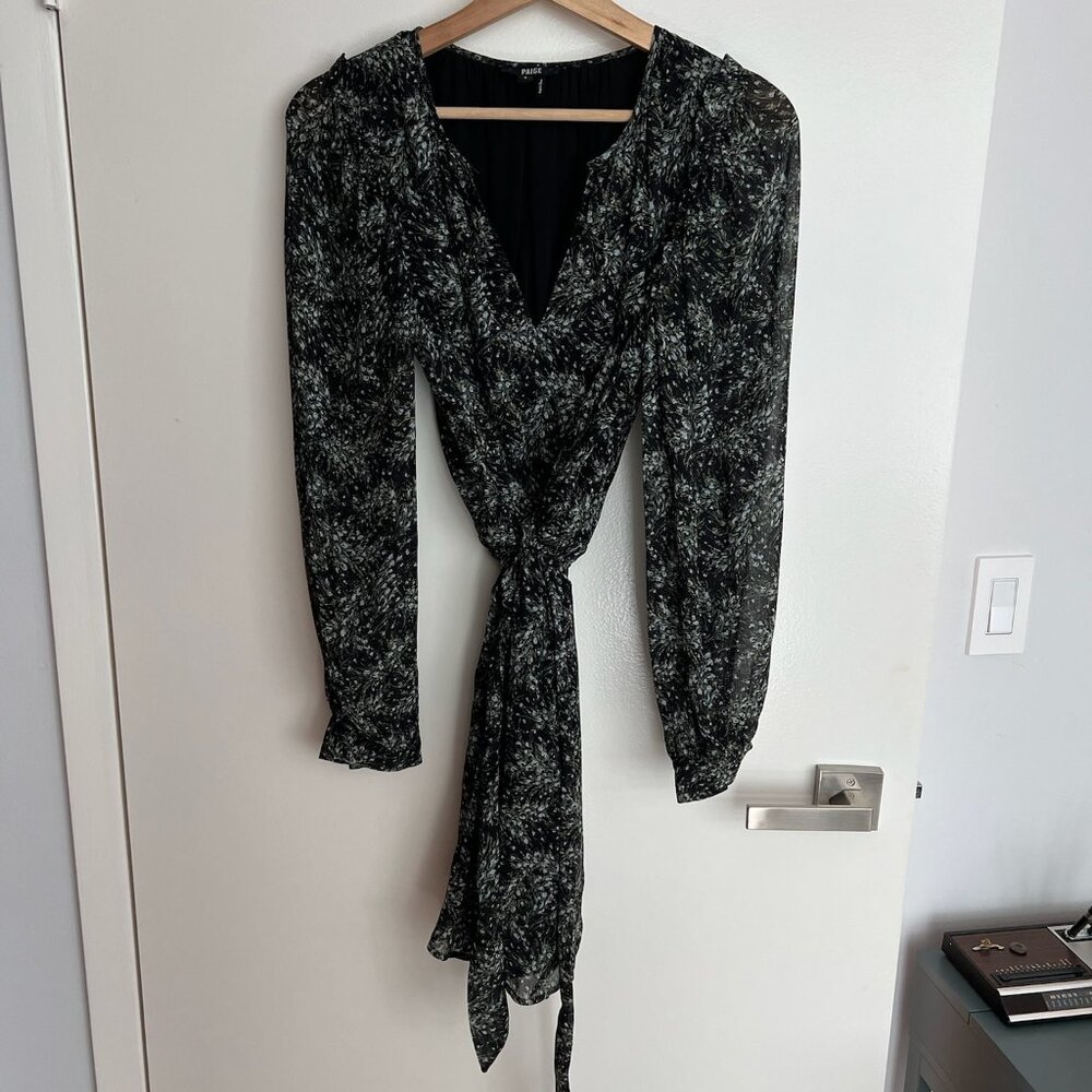 Paige Long Sleeve Mini Dress w/Self Tie Belt